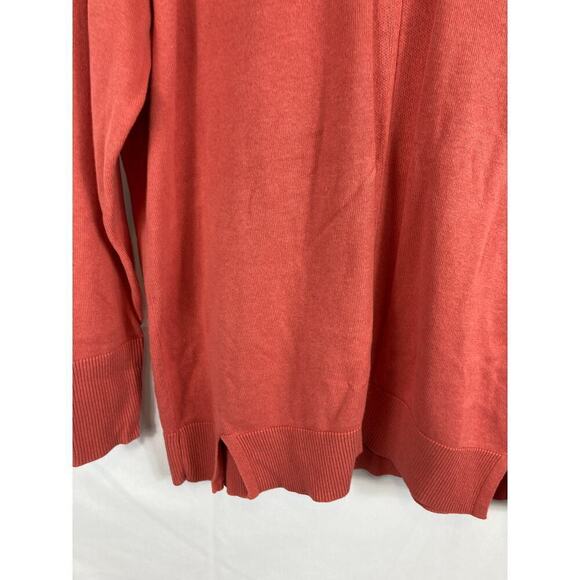 H by Halston V Neck Boyfriend Sweater w/ Rib Details size small - Picture 4 of 7